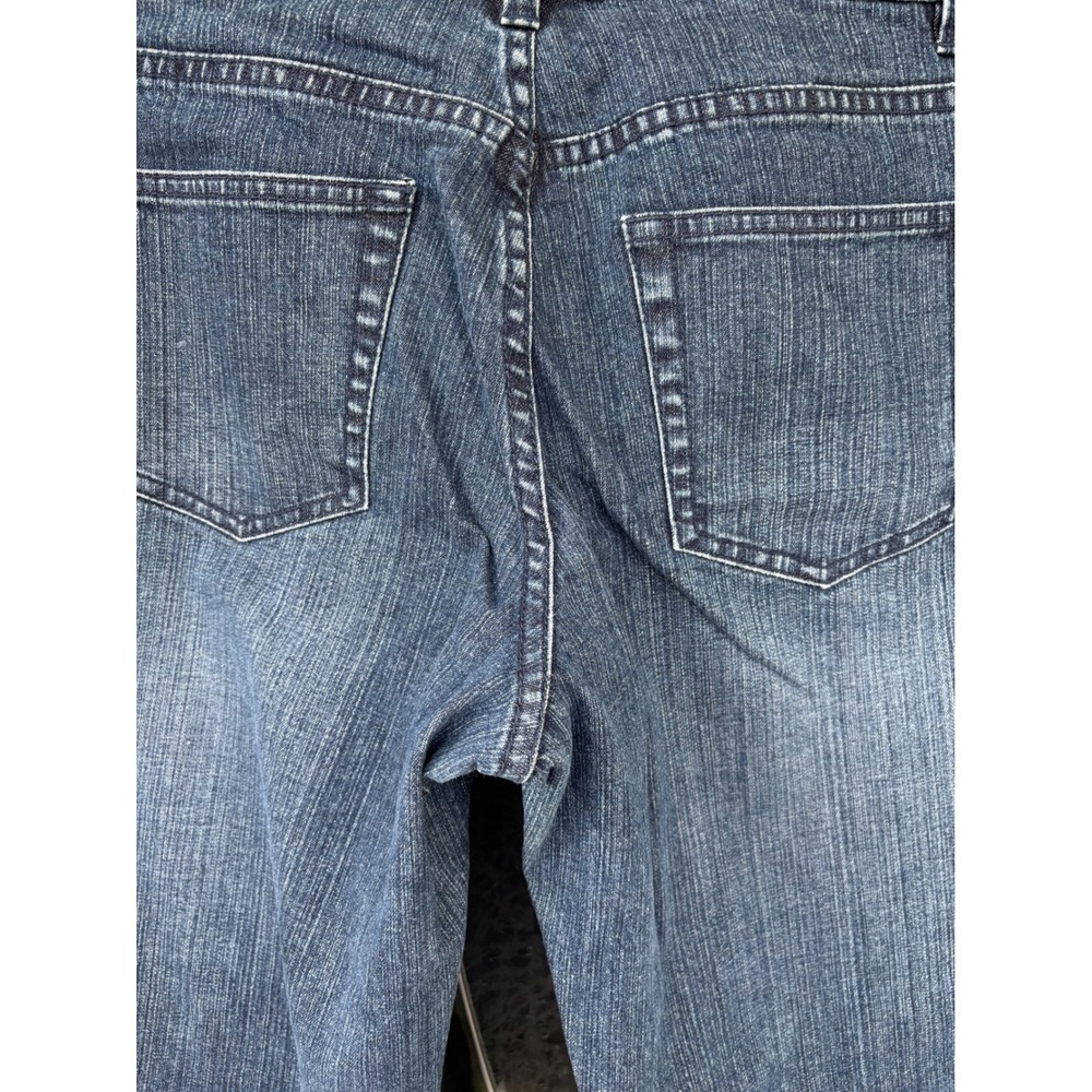 Coldwater Creek Blue Beaded Paisley Embroidered Jeans‎ P10 Medium Wash Straight - Picture 10 of 12